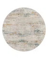 Surya Laila Laa-2308 6'7x6'7 Round Area Rug In Gray