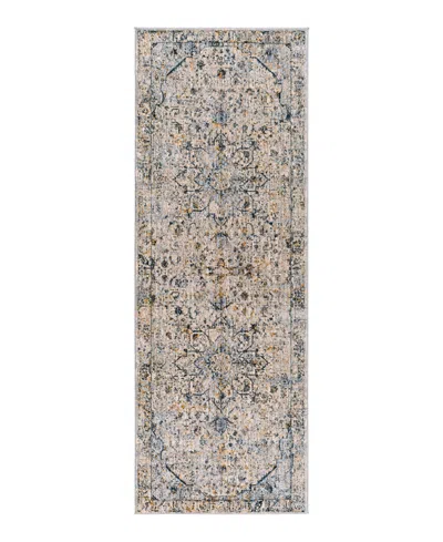 Surya Laila Laa-2310 2'7x7'3 Runner Area Rug In Gray- Teal