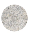 Surya Laila Laa-2310 Round Area Rug, 5'3 X 5'3 In Gray/teal