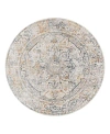 Surya Laila Laa-2310 Round Area Rug, 5'3 X 5'3 In Silver