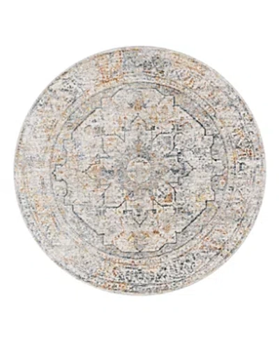 Surya Laila Laa-2310 Round Area Rug, 5'3 X 5'3 In Silver