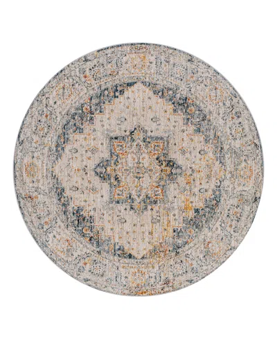 Surya Laila Laa-2312 5'3x5'3 Round Area Rug In Charcoal