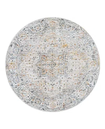 Surya Laila Laa-2312 Round Area Rug, 5'3 X 5'3 In Silver