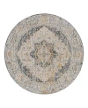 Surya Laila Laa-2312 Round Area Rug, 6'7 X 6'7 In Charcoal