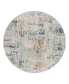 Surya Laila Laa-2314 6'7x6'7 Round Area Rug In Teal