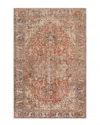 Surya Lavable Traditional Machine-washable Rug In Orange