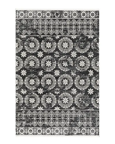 Surya Lavadora Machine-washable Rug In Black