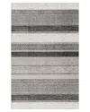 Surya Lavadora Modern Machine-washable Rug In Black