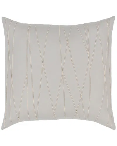 Surya Light Gray Mio Texture Euro Sham