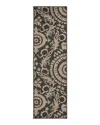 Surya Livabliss Alfresco Alf D Runner Area Rug, 2'5 X 7'10 In Black/camel