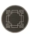 Surya Livabliss Alfresco Alf-f Round Area Rug, 8'10 X 8'10 In Black