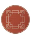 Surya Livabliss Alfresco Alf-f Round Area Rug, 8'10 X 8'10 In Rust