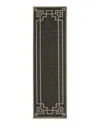 Surya Alfresco Alf-f Runner Area Rug, 2'5 X 7'10 In Black