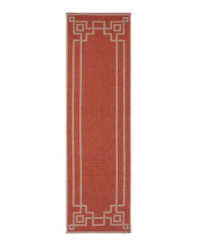 Surya Livabliss Alfresco Alf-f Runner Area Rug, 2'5 X 7'10 In Rust