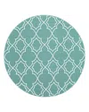 Surya Livabliss Alfresco Alf-h Round Area Rug, 7'3 X 7'3 In Teal