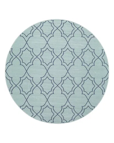 Surya Livabliss Alfresco Alf-h Round Area Rug, 8'10 X 8'10 In Aqua
