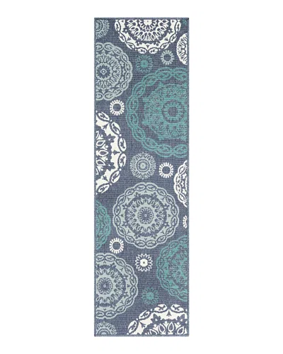 Surya Alfresco Alf-j Runner Area Rug, 2'5 X 7'10 In Charcoal