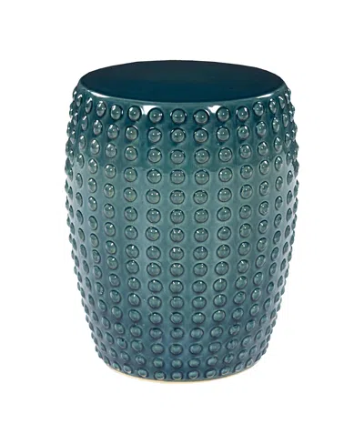 Surya Livabliss Camdale Garden Stool In Blue