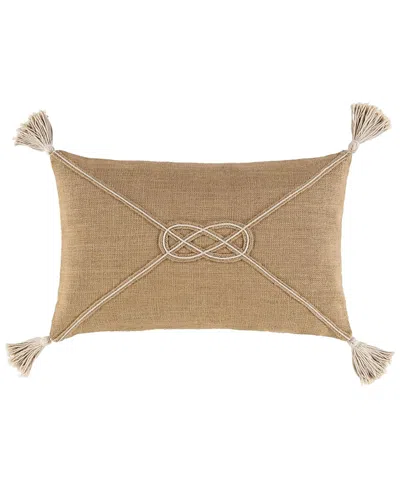 Surya Livabliss Marion Lumbar Pillow In Brown