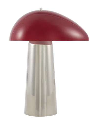 Surya Livabliss Nozay Accent Table Lamp In Red