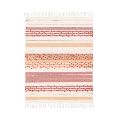 Surya Livabliss Yemaya Throw Blanket In Pink