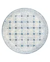 Surya Louvre Lou-2300 Round Area Rug, 8' Round In Navy/cream/ice Blue