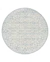 Surya Louvre Lou-2304 Round Area Rug, 8' Round In Cream/navy