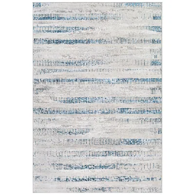 Surya Lustro Lsr-2309 6'7"x9' Dark Blue And Light Beige Area Rug