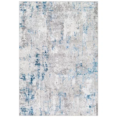 Surya Lustro Lsr-2315 7'10"x10' Dark Blue And Light Beige Area Rug