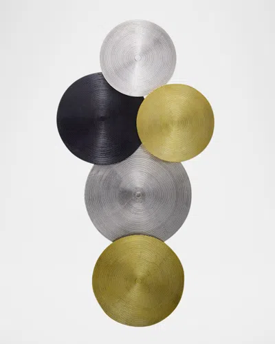 Surya Lyssa Wall Sculpture In Bold/silver/black
