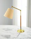 Surya Magda 25" Iron Table Lamp With Jute Shade In Gold
