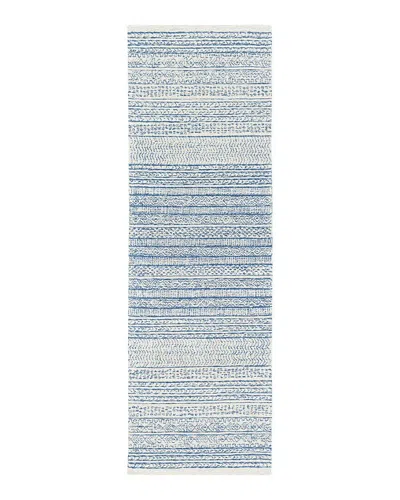 Surya Maroc 147619 Runner Area Rug, 2'6 X 8' In Denim/cream/taupe
