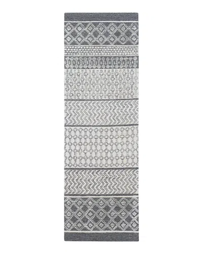 Surya Maroc 147984 Runner Area Rug, 2'6 X 8' In Charcoal/teal/cream/khaki