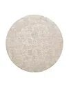 Surya Masterpiece Mpc-2300 Round Area Rug, 5'3 X 5'3 In Light/grey