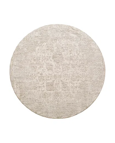 Surya Masterpiece Mpc-2300 Round Area Rug, 6'7 X 6'7 In Light/grey