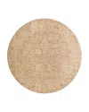 Surya Masterpiece Mpc-2300 Round Area Rug, 6'7 X 6'7 In Tan/beige