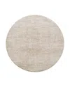 Surya Masterpiece Mpc-2306 Round Area Rug, 6'7 X 6'7 In Taupe/brown