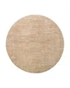 Surya Masterpiece Mpc-2306 Round Area Rug, 7'10 X 7'10 In Khaki/beige