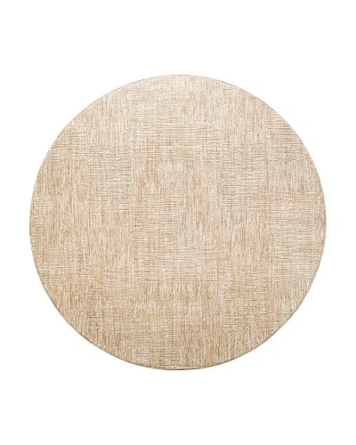 Surya Masterpiece Mpc-2308 Round Area Rug, 6'7 X 6'7 In Taupe/brown