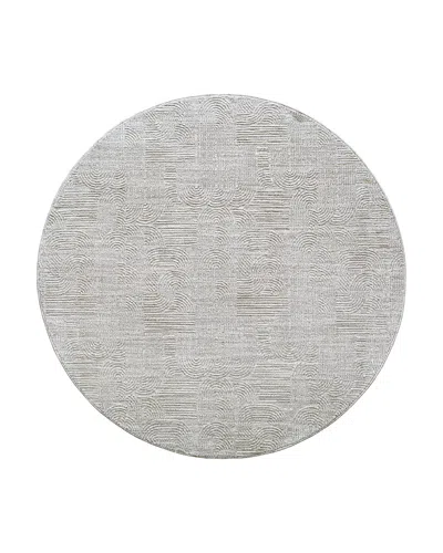 Surya Masterpiece Mpc-2310 Round Area Rug, 7'10 X 7'10 In Taupe/brown