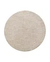 Surya Masterpiece Mpc-2314 Round Area Rug, 6'7 X 6'7 In Brown/taupe