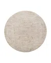Surya Masterpiece Mpc-2316 Round Area Rug, 6'7 X 6'7 In Brown/taupe