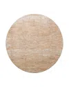 Surya Masterpiece Mpc-2318 Round Area Rug, 5'3 X 5'3 In Tan/beige