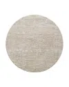 Surya Masterpiece Mpc-2318 Round Area Rug, 6'7 X 6'7 In Taupe/brown