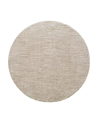 Surya Masterpiece Mpc-2320 Round Area Rug, 7'10 X 7'10 In Brown/taupe