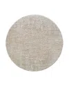 Surya Masterpiece Mpc-2322 Round Area Rug, 6'7 X 6'7 In Brown/taupe
