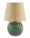 Surya Melbu Accent Table Lamp In Green