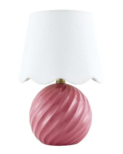Surya Melbu Accent Table Lamp In Pink
