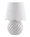 Surya Melbu Accent Table Lamp In White