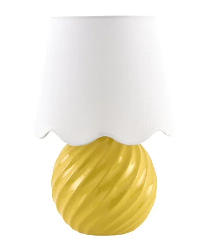 Surya Melbu Accent Table Lamp In Yellow